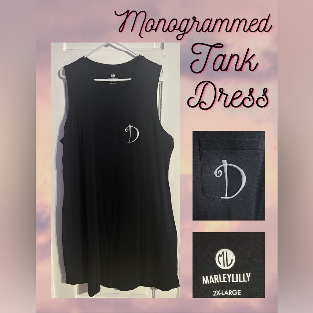 Marleylilly Monogrammed Summer Tank Dress w/ ‘D’